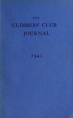 Climbers' Club 1943 Journal cover